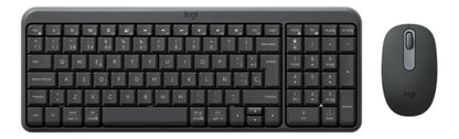 Kit Teclado + Mouse Inalámbrico Bluetooth Logitech MK250 Español Negro
