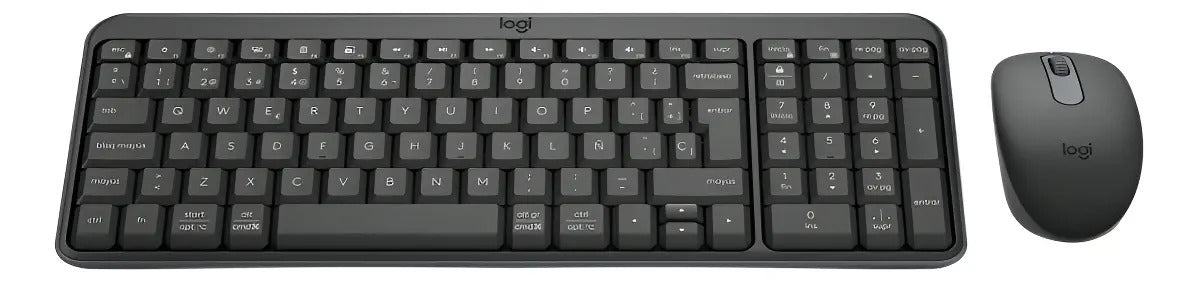 Kit Teclado + Mouse Inalámbrico Bluetooth Logitech MK250 Español Negro
