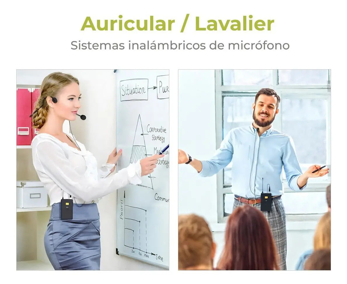 Micrófono Inalámbrico USB Lavalier Fifine K031B UHF Negro