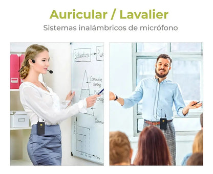 Micrófono Inalámbrico USB Lavalier Fifine K031B UHF Negro