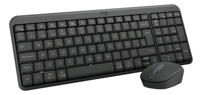 Kit Teclado + Mouse Inalámbrico Bluetooth Logitech MK250 Español Negro