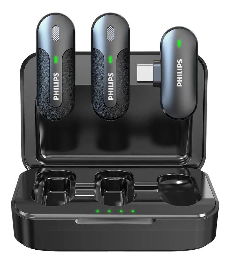 Micrófono Inalámbrico Dual Philips DLM9002C/74 USB-C