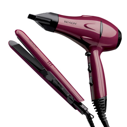 Combo Secador Y Alisador De Viaje Revlon Color Rojo I289RVDR5230