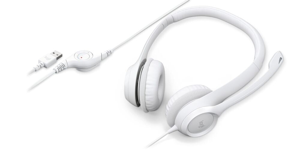 Audífono Logitech H390 Blanco