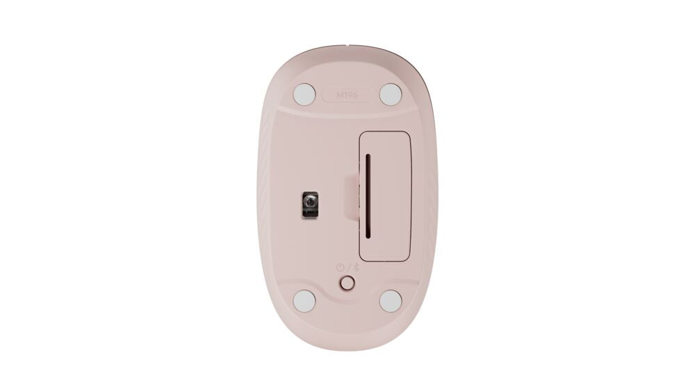 Mouse Bluetooth Logitech M196 Rosa - Inalámbrico Portátil Silent Click