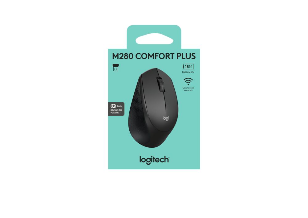 Mouse Inalámbrico Logitech M280 Negro