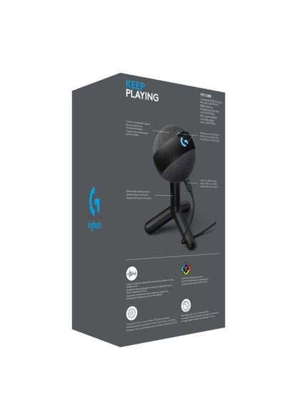 Microfono Gamer Logitech Yeti Orb RGB Negro