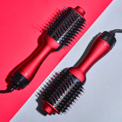 Cepillo Secador Y Voluminizador One step Revlon Rojo RVDR5222RLA.