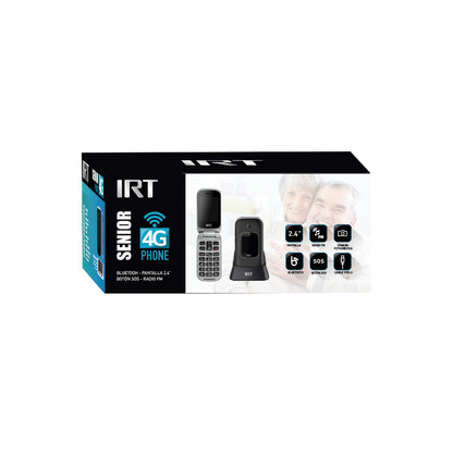 Teléfono Irt Senior 4g S O S Para Adulto Mayor Almeja 330n
