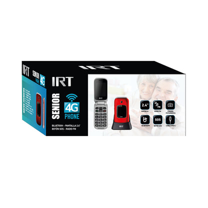 Teléfono Irt Senior 4g S O S Para Adulto Mayor Almeja 330r