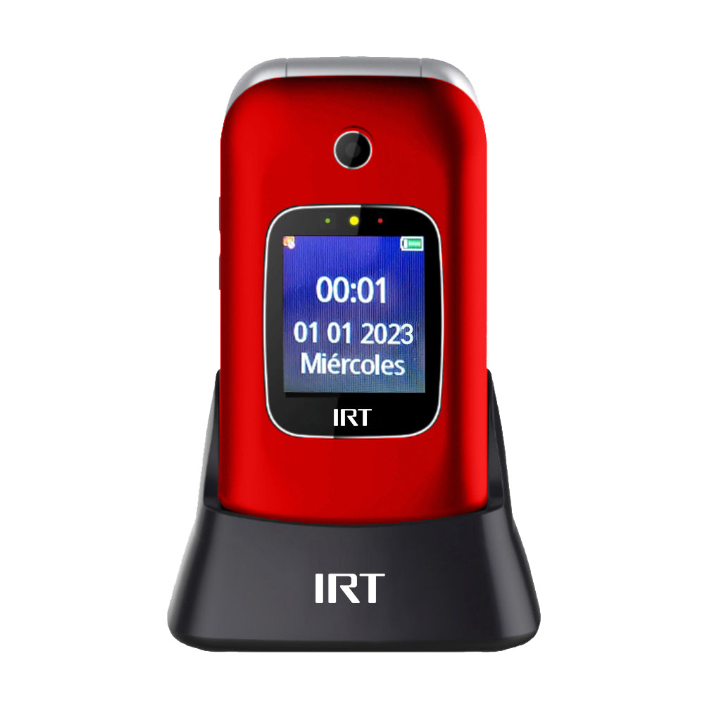 Teléfono Irt Senior 4g S O S Para Adulto Mayor Almeja 330r