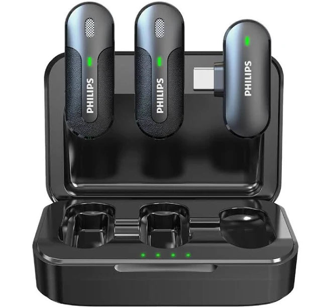 Micrófono Inalámbrico Dual Philips DLM9002C/74 USB-C