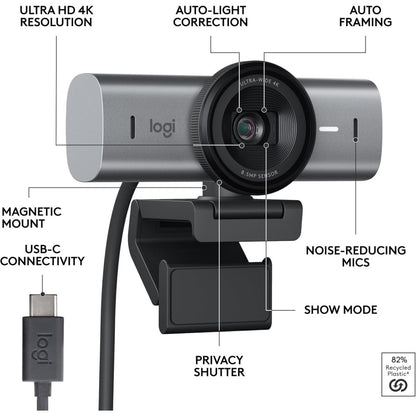 Webcam Logitech MX Brio Ultra HD 4K