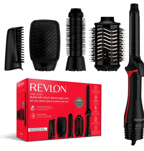 Cepillo Secador Revlon One Step Plus 5 en 1 multiuso
