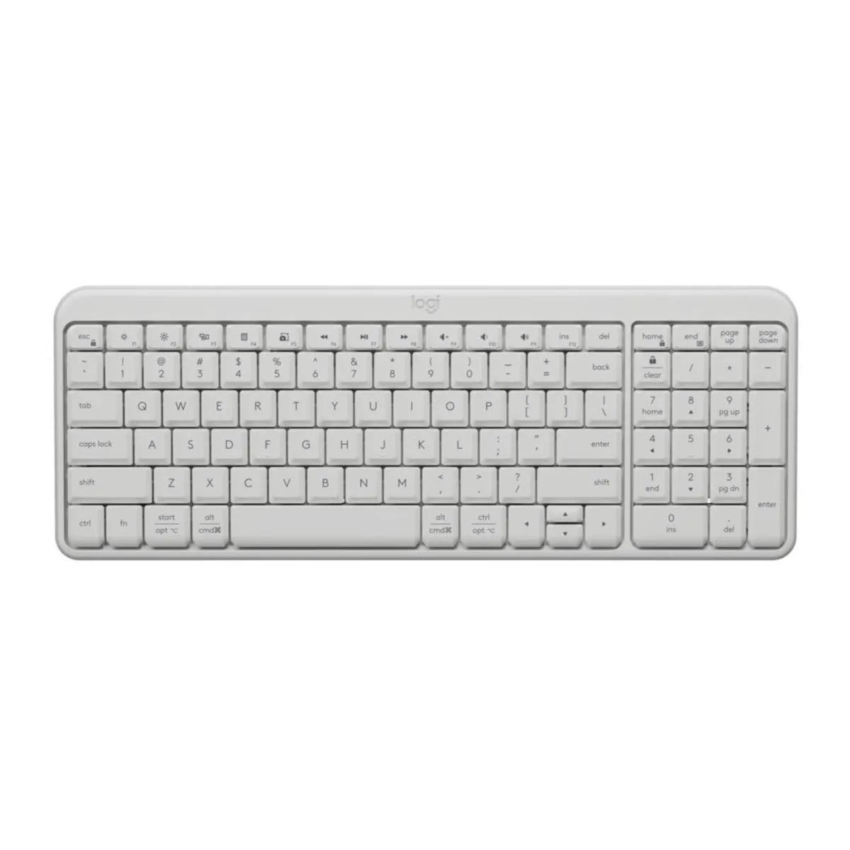 Teclado Bluetooth Logitech K250 Blanco Español