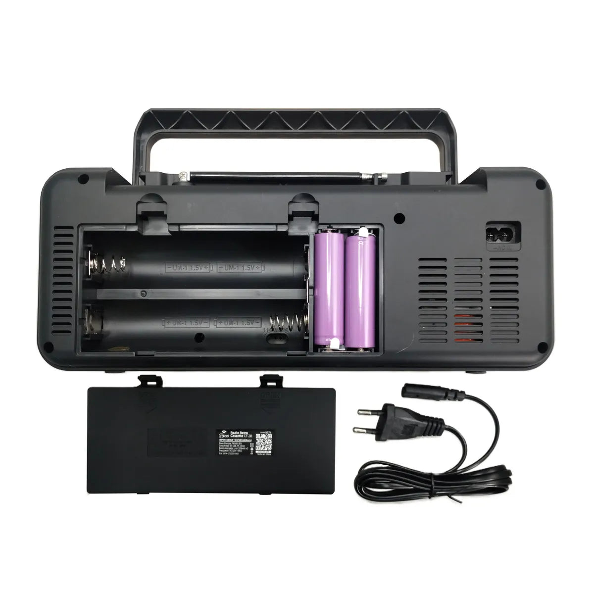 Radio Portátil Retro Cassette 1980’s 3 Bandas Bluetooth USB Recargable MLAB CF-28