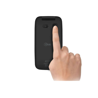 Teléfono Senior MLAB Shell 4G SOS 2.8” Plegable Negro