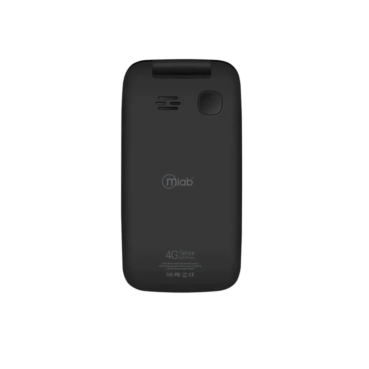 Teléfono Senior MLAB Shell 4G SOS 2.8” Plegable Negro