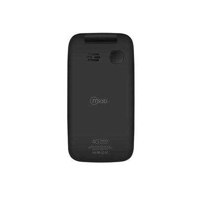 Teléfono Senior MLAB Shell 4G SOS 2.8” Plegable Negro