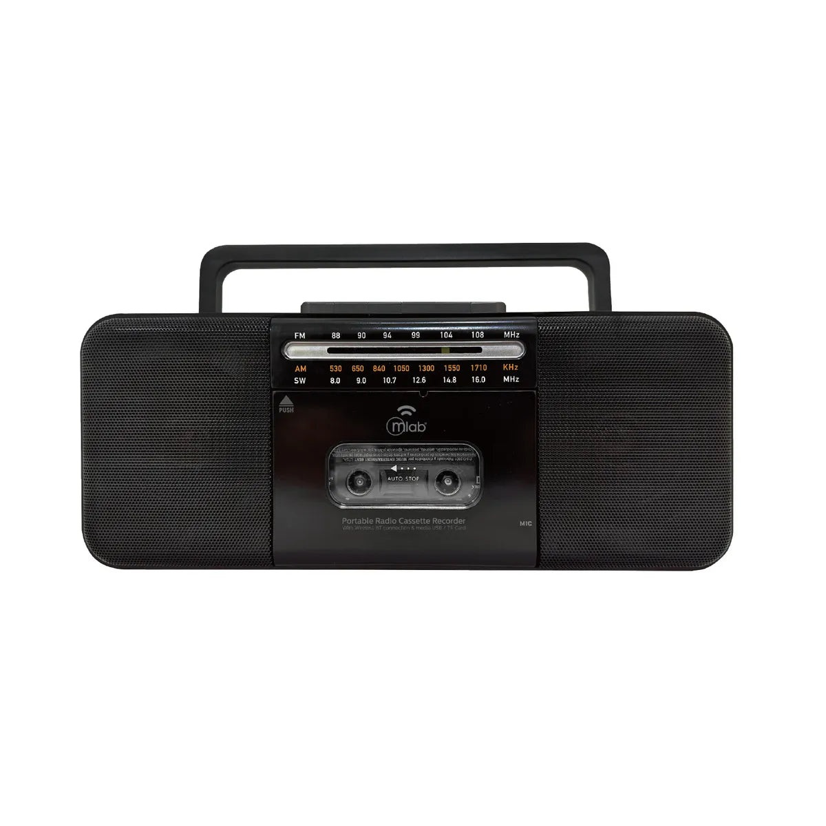 Radio Portátil Retro Cassette 1980’s 3 Bandas Bluetooth USB Recargable MLAB CF-28
