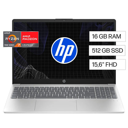 Notebook HP 15-fc0022la Reacondicionado | Ryzen 7 | 16GB RAM | 512GB SSD